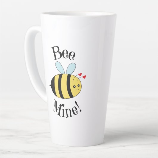 Bee Mine Valentines Tasse (Linke Ecke)
