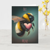 Bee Mine Valentinstag Card Karte (Gelbe Blume)
