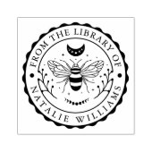 Bee Moon Floral aus der Bibliothek Gummistempel (Prägung)