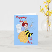 Bee Muse Me Note Card Karte (Gelbe Blume)