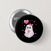 Bee My Boo Heart Boo Ghost Valentine Outfit Women Button (Vorne & Hinten)