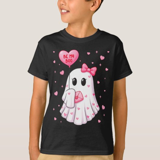 Bee My Boo Heart Boo Ghost Valentine Outfit Women T-Shirt (Vorderseite)
