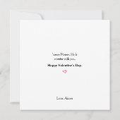 Bee My Honey Bunny Valentine Card Ankündigung (Rückseite)