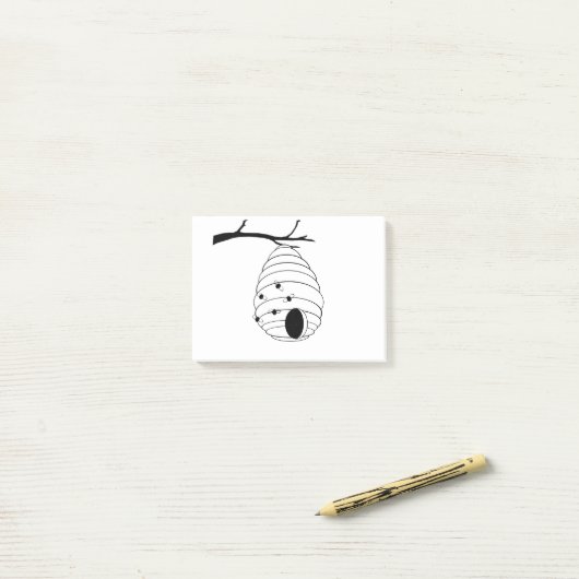 Bee My Honey Sketch Post-it Klebezettel (Auf Schreibtisch)