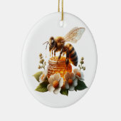 Bee My Honey | Süßes romantisches Geschenk Keramik Ornament (Rechts)