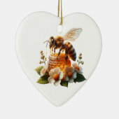 Bee My Honey | Süßes romantisches Geschenk Keramik Ornament (Rechts)