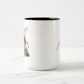 Bee My Honey | Süßes romantisches Geschenk Zweifarbige Tasse (Mittel)