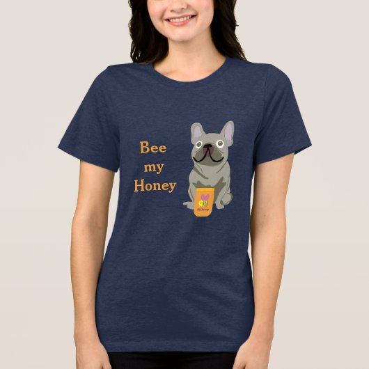 Bee my honey Tri-Blend shirt (Vorderseite)