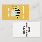 Bee My Mini Valentine Mitteilungskarte (Vorne/Hinten)