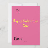 Bee My Valentine Card Feiertagskarte (Rückseite)