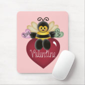 Bee My Valentine Mousepad (Mit Mouse)