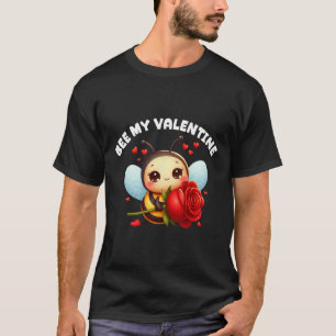 Bee My Valentine Valentinstag-Shirts mit Biene und T-Shirt