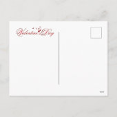 Bee My Valentine's Day Friend Postkarte (Rückseite)