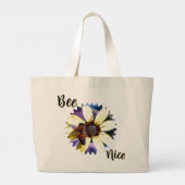 Bee Nice Large Tote Bag Jumbo Stoffbeutel (Rückseite)