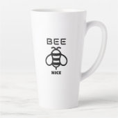 Bee Nice with Minimal Design Milchtasse (Rechts)