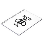 Bee Nice with Minimal Design Notizblock (Linke Seite)