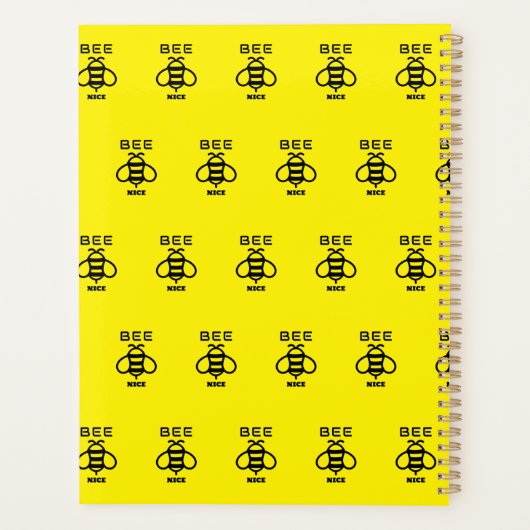Bee Nice with Minimal Design Planer (Rückseite)