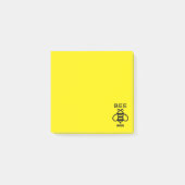 Bee Nice with Minimal Design Post-it Klebezettel (Vorderseite)