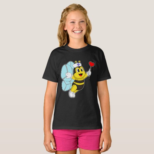 Bee Nurse Heart T-Shirt (Vorne ganz)