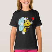 Bee Nurse Heart T-Shirt (Vorderseite)