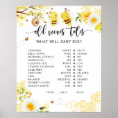 Bee Old Ehefrauen Tales Sign Poster (Vorne)