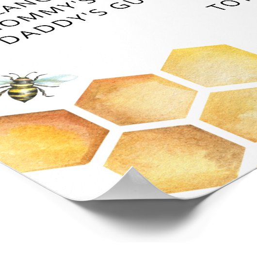 Bee Old Ehefrauen Tales Sign Poster (Ecke)