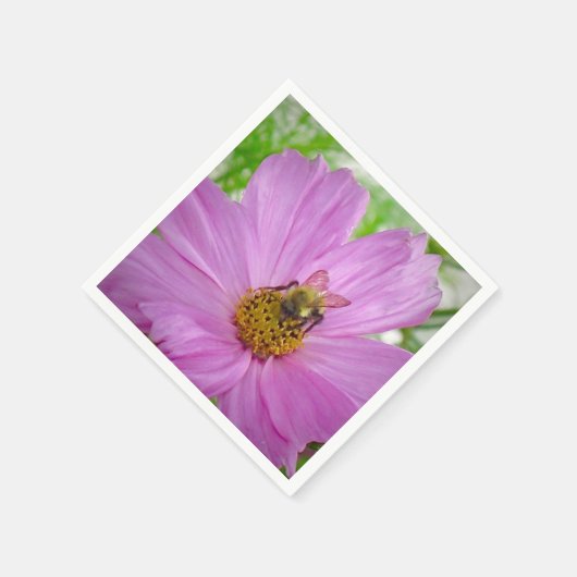 Bee On Blume Napkin Serviette (Ecke)