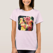 Bee On Snapdragon Blume Nature T-Shirt (Vorderseite)