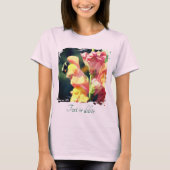 Bee On Snapdragon Flower Personalized T-Shirt (Vorderseite)