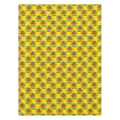 Bee on Sunflower Flower Pattern Design Yellow Tischdecke (Vorderseite)