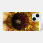 Bee on Sunflower phone case (Rückseite (Horizontal))