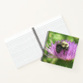 Bee on Thistle Dankeschön Journal Notizblock (Innenseite)