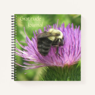 Bee on Thistle Dankeschön Journal Notizblock