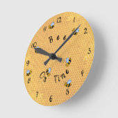 Bee On Time Round Wall Clock Runde Wanduhr (Winkel)
