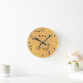 Bee On Time Round Wall Clock Runde Wanduhr (Zuhause)