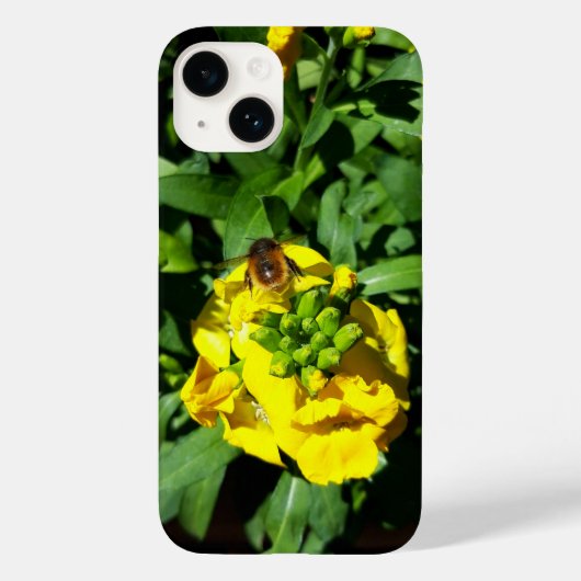 Bee on Yellow Flowers Case-Mate iPhone Hülle (Rückseite)