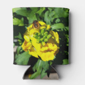 Bee on Yellow Flowers Dosenkühler (Rückseite)