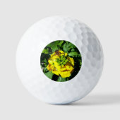 Bee on Yellow Flowers Golfball (Vorderseite)
