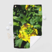 Bee on Yellow Flowers Golfhandtuch (Insitu)