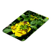 Bee on Yellow Flowers Magnet (Linke Seite)