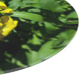 Bee on Yellow Flowers Schneidebrett (Ecke)