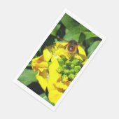 Bee on Yellow Flowers Serviette (Ecke)