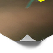 Bee on Yellow Wildflower Poster (Ecke)