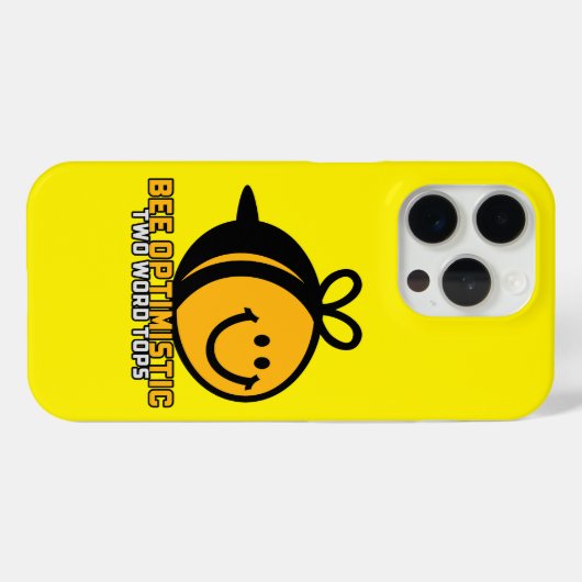 Bee Optimistic T.W.T Bumble Bee Apple Case (Rückseite (Horizontal))