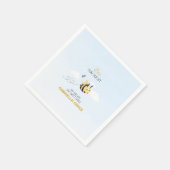 Bee Our Guest Sip and See  Serviette (Ecke)