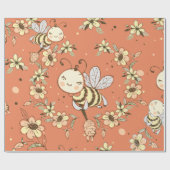 Bee Painting Geschenkpapier (Flach)