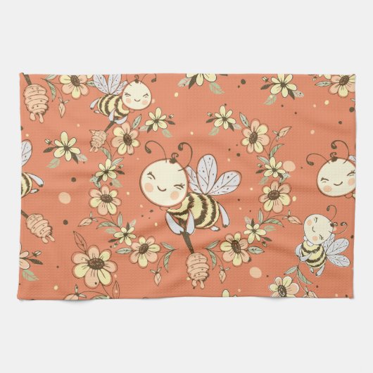 Bee Painting Geschirrtuch (Horizontal)