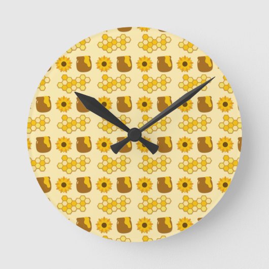 Bee Painting Ideas Runde Wanduhr (Vorderseite)