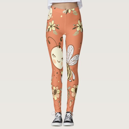 Bee Painting Leggings (Vorderseite)