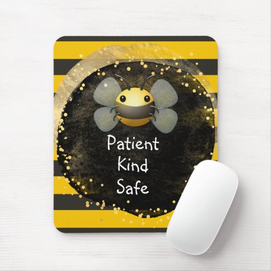 Bee Patient und sicher Mousepad (Mit Mouse)